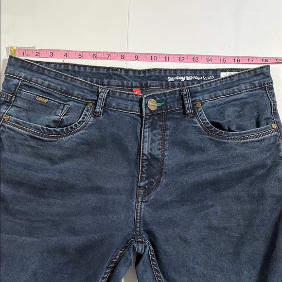 Sin Denim "Lucifer" slim fit Dark Blue Denim Jeans 38/33 - Picture 2 of 7